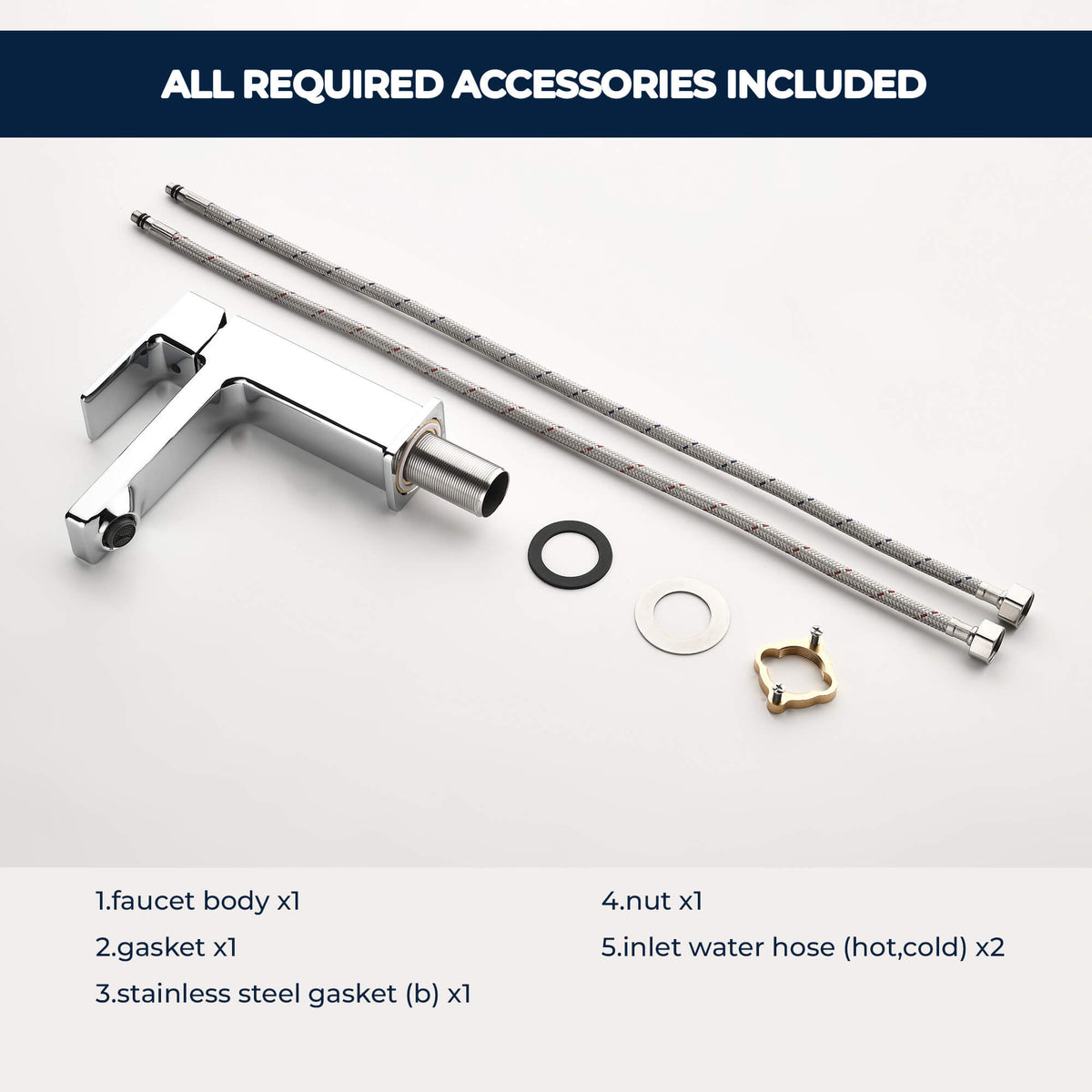 Modern Single-Hole Single-Handle Bathroom Sink Faucet