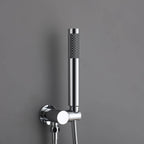 Minimalist  Pressure-Balanced Dual-Head Shower System with Swivel Rain Head