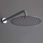 Minimalist  Pressure-Balanced Dual-Head Shower System with Swivel Rain Head