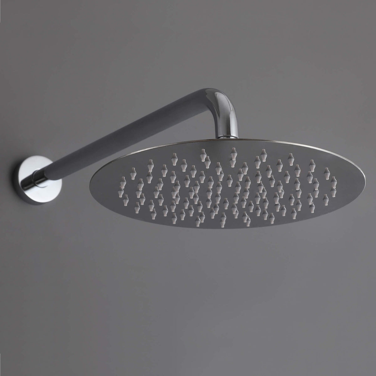 Minimalist  Pressure-Balanced Dual-Head Shower System with Swivel Rain Head