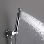 Minimalist  Pressure-Balanced Dual-Head Shower System with Swivel Rain Head