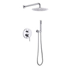 Minimalist  Pressure-Balanced Dual-Head Shower System with Swivel Rain Head