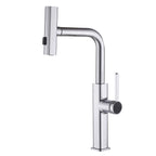 Smart Kitchen Faucet with Temperature Display & 3-Function Pull-Out Sprayer