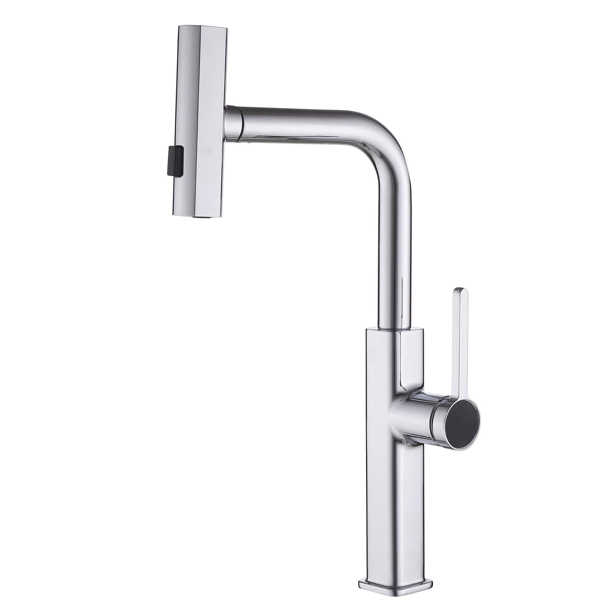 Smart Kitchen Faucet with Temperature Display & 3-Function Pull-Out Sprayer