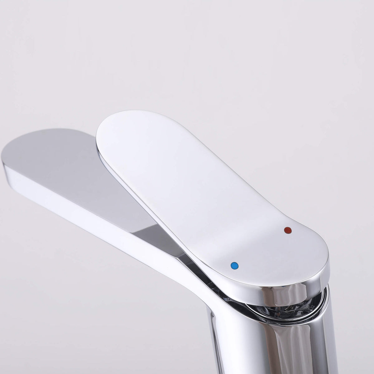 Tall Modern Minimalist Vessel Sink Faucet with Elongated Splash-Free Spout