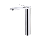 Tall Modern Minimalist Vessel Sink Faucet with Elongated Splash-Free Spout