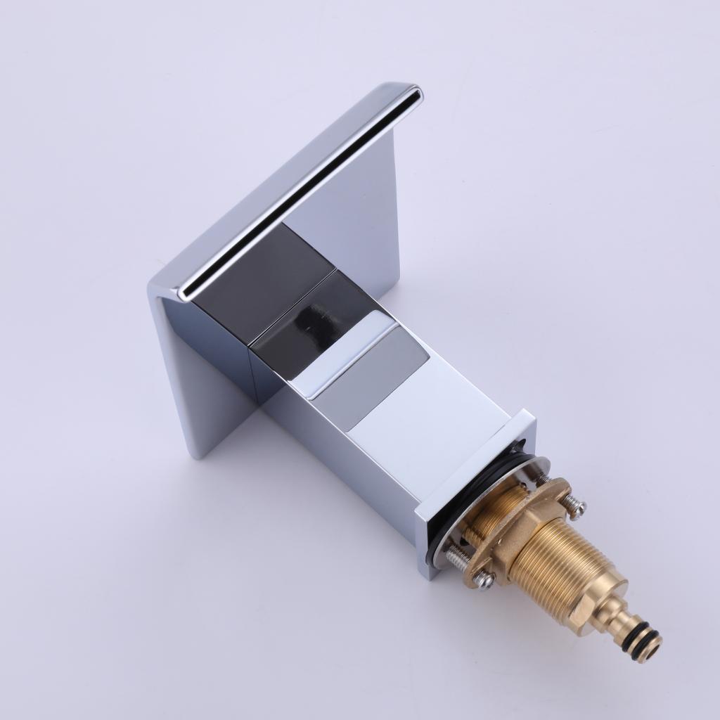 6-12'' Widespread Waterfall Bathroom Faucet with 304 Stainless Steel Storage Top