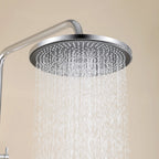 Wall Mounted Rain Shower Head With Adjustable Handheld Slide Bar Shower System