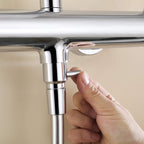 Wall Mounted Rain Shower Head With Adjustable Handheld Slide Bar Shower System