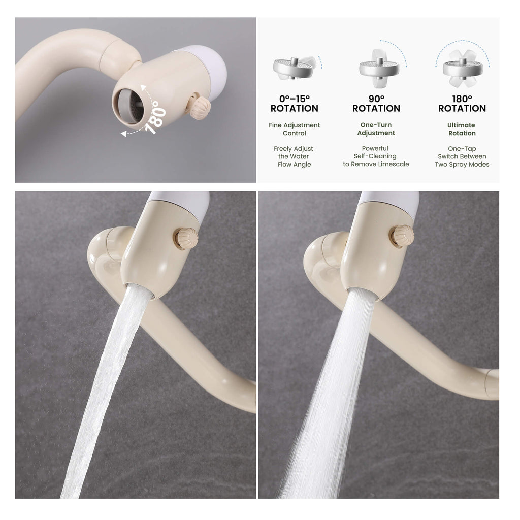 Single-Hole Pull-Out Bathroom Faucet with 360° Bionic Arm and 4 Spray Modes