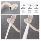 Single-Hole Pull-Out Bathroom Faucet with 360° Bionic Arm and 4 Spray Modes