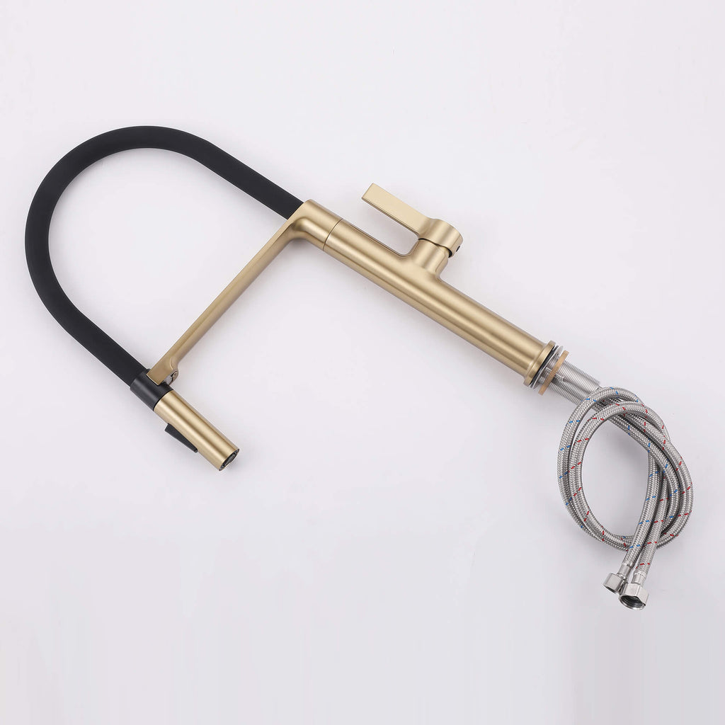 Dual-Mode Pull-Down Kitchen Faucet with Magnetic Spray Head