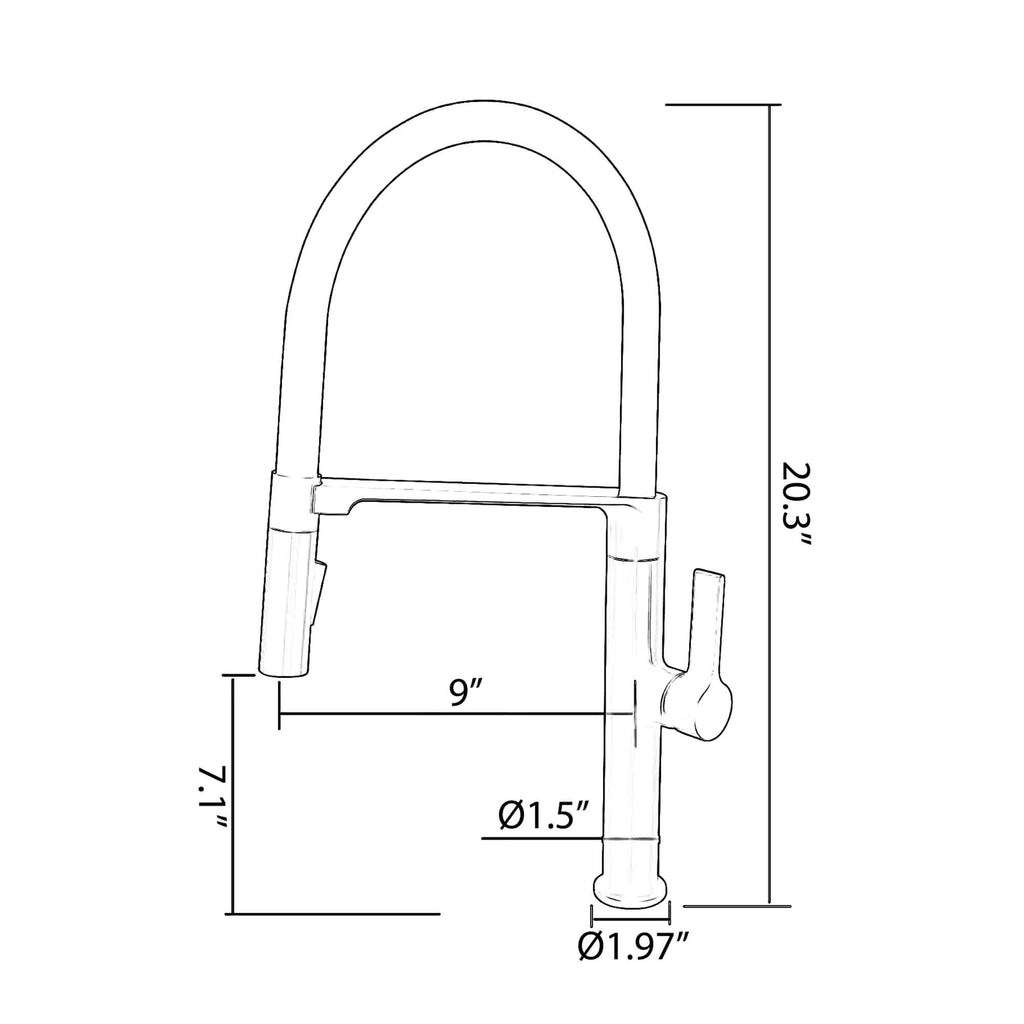 Dual-Mode Pull-Down Kitchen Faucet with Magnetic Spray Head