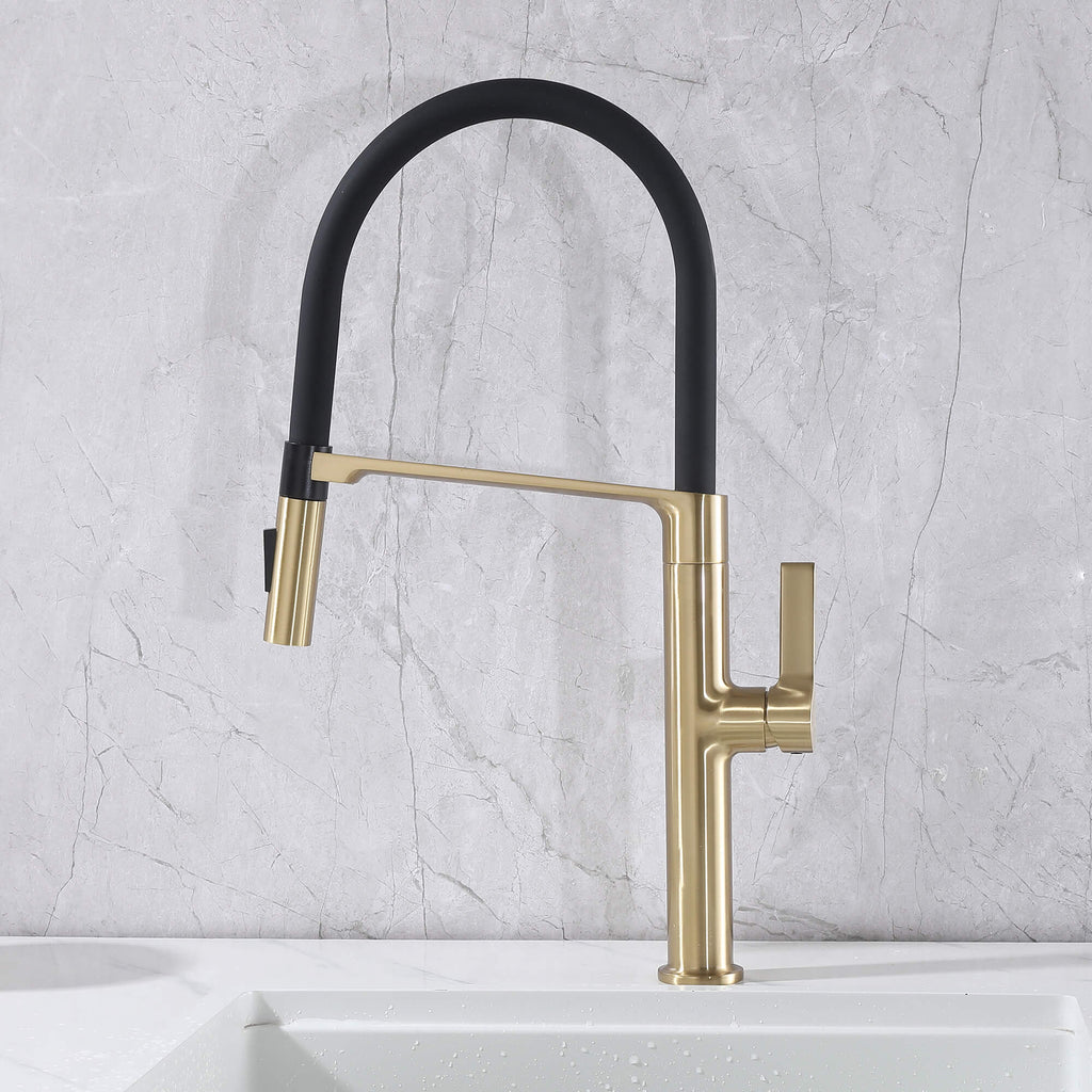 Dual-Mode Pull-Down Kitchen Faucet with Magnetic Spray Head