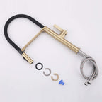 Dual-Mode Pull-Down Kitchen Faucet with Magnetic Spray Head