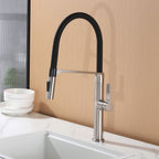 Dual-Mode Pull-Down Kitchen Faucet with Magnetic Spray Head