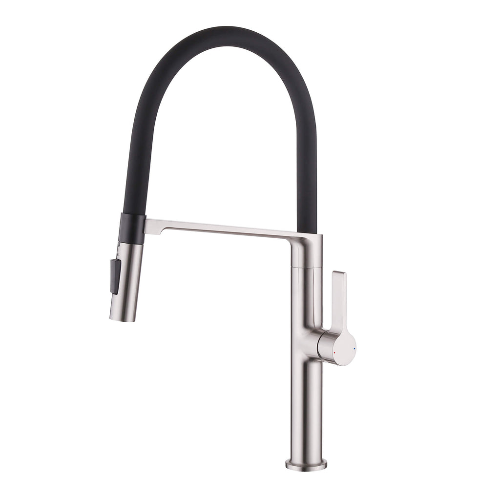 Dual-Mode Pull-Down Kitchen Faucet with Magnetic Spray Head