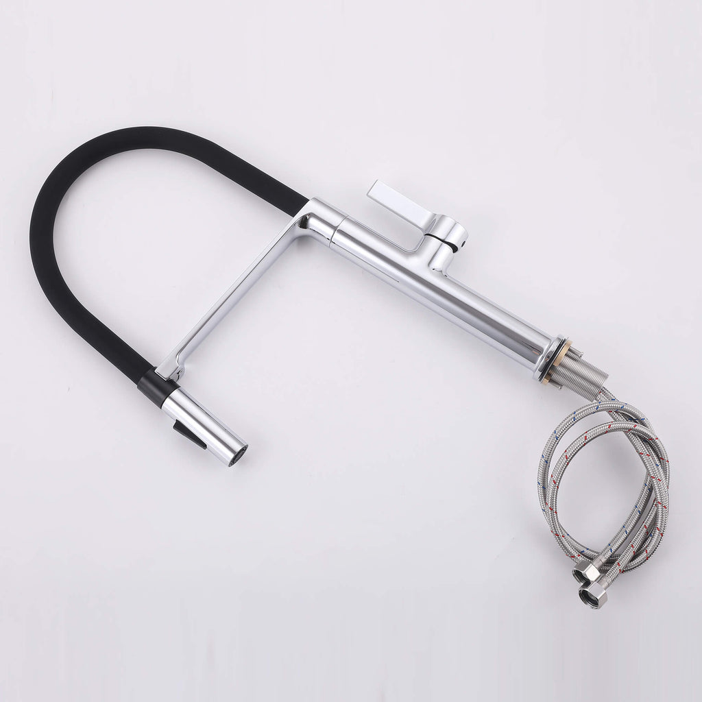 Dual-Mode Pull-Down Kitchen Faucet with Magnetic Spray Head