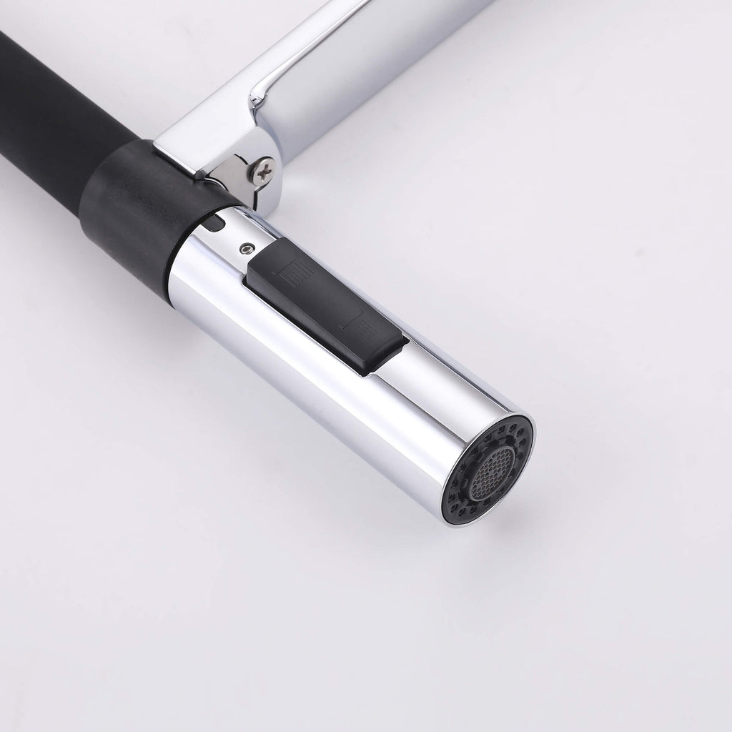 Dual-Mode Pull-Down Kitchen Faucet with Magnetic Spray Head