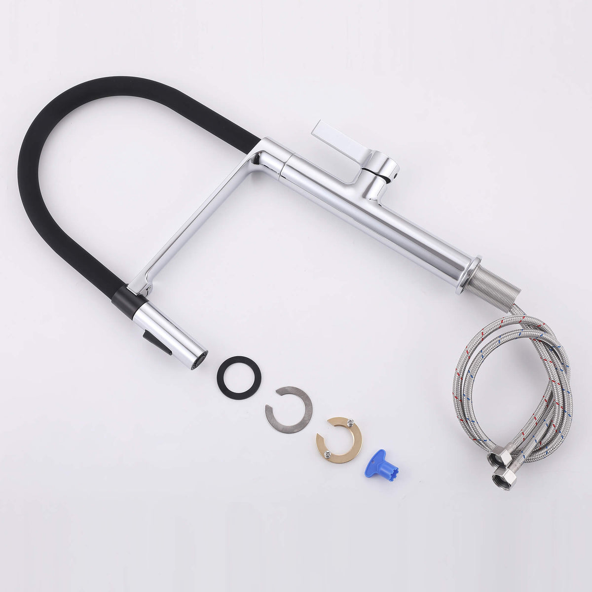Dual-Mode Pull-Down Kitchen Faucet with Magnetic Spray Head