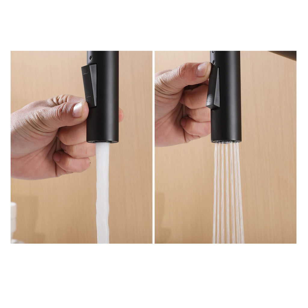 Dual-Mode Pull-Down Kitchen Faucet with Magnetic Spray Head