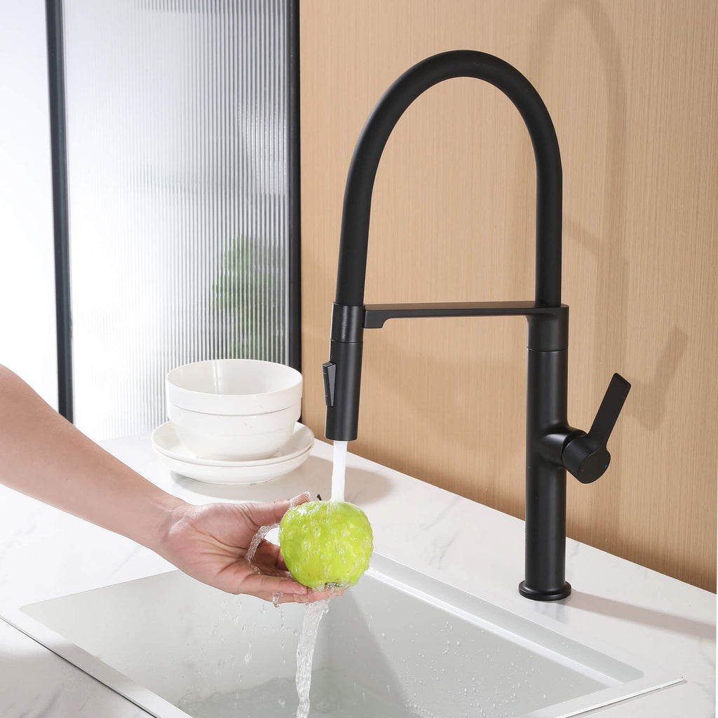 Dual-Mode Pull-Down Kitchen Faucet with Magnetic Spray Head