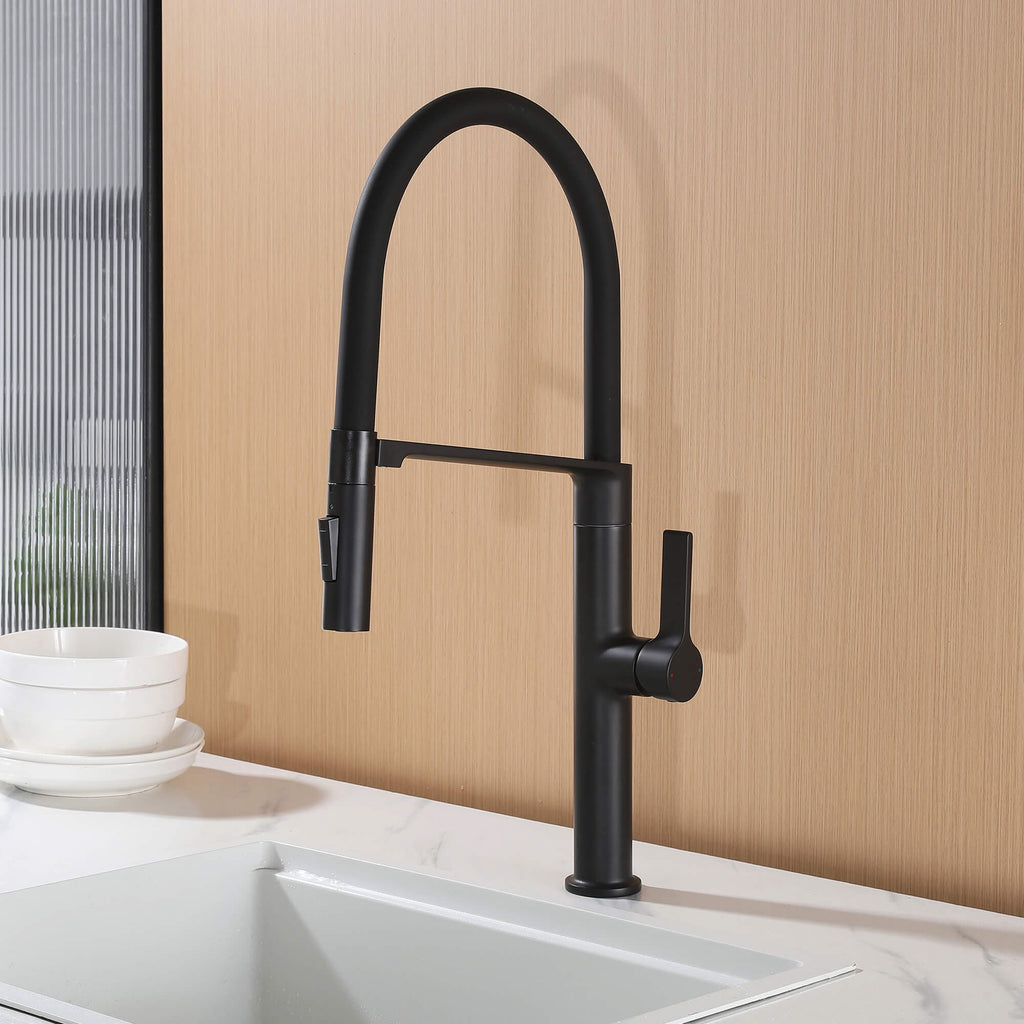 Dual-Mode Pull-Down Kitchen Faucet with Magnetic Spray Head
