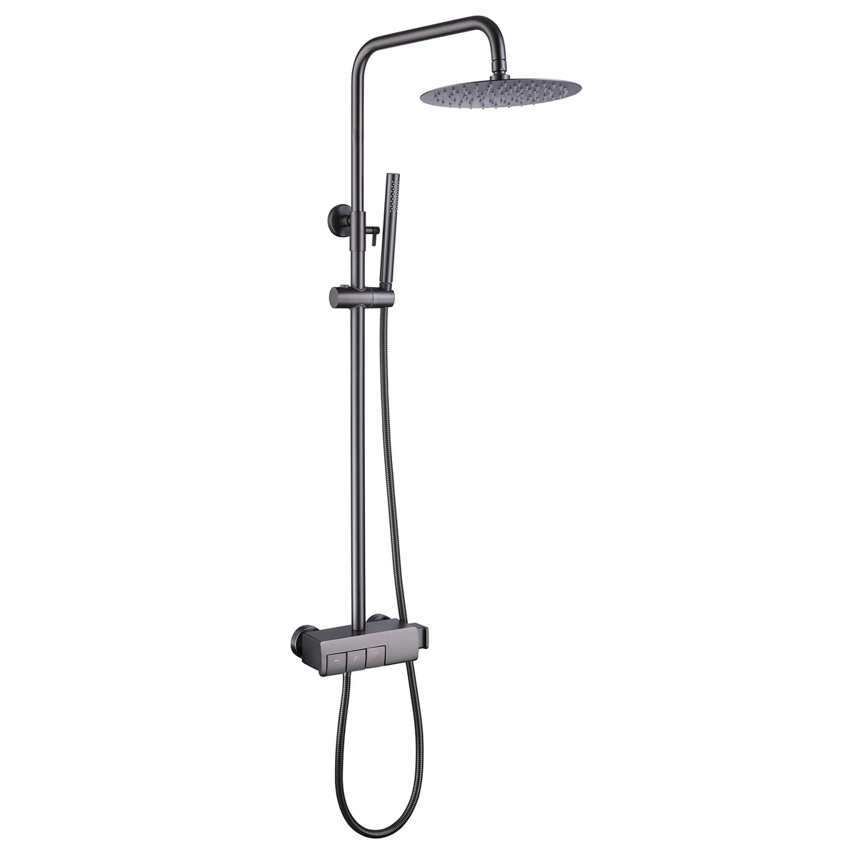 Luxury 3-Function Shower System With Rainfall Shower Head,Handheld Shower With Slide Bar,Tub Spout