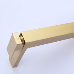 Heighten 1-Hole Single Handle Bathroom Sink Faucet (With Deck Plate) In Brushed Gold