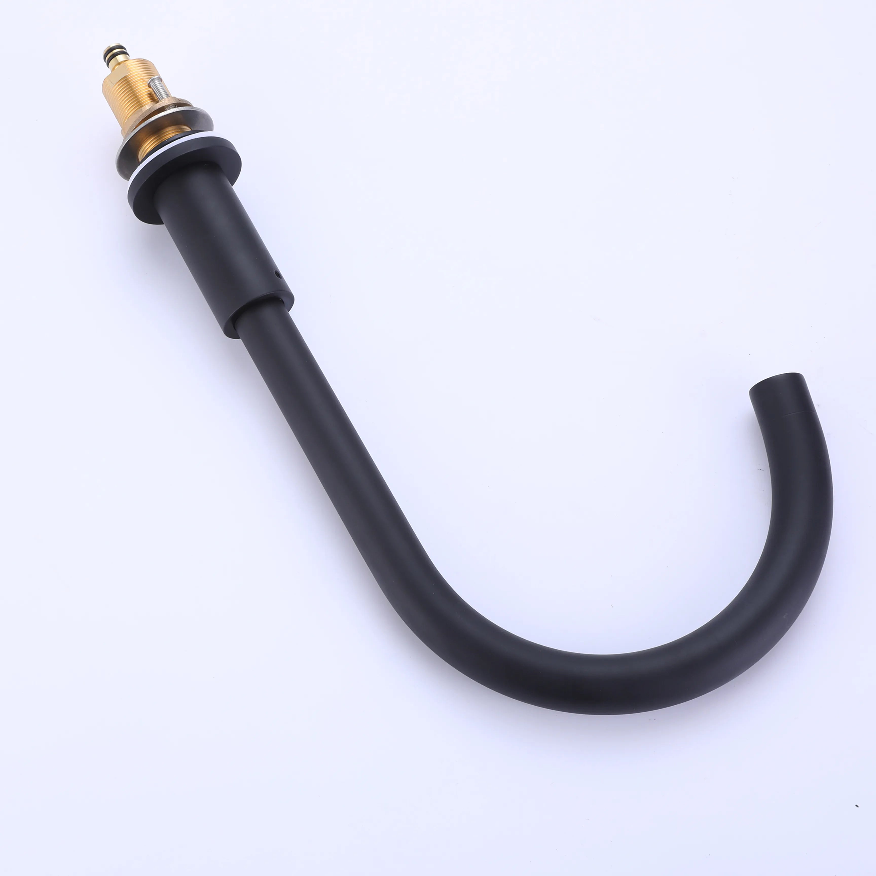 Matte Black Brushed Gold Two Handle 3-Hole Bathroom Sink Faucet