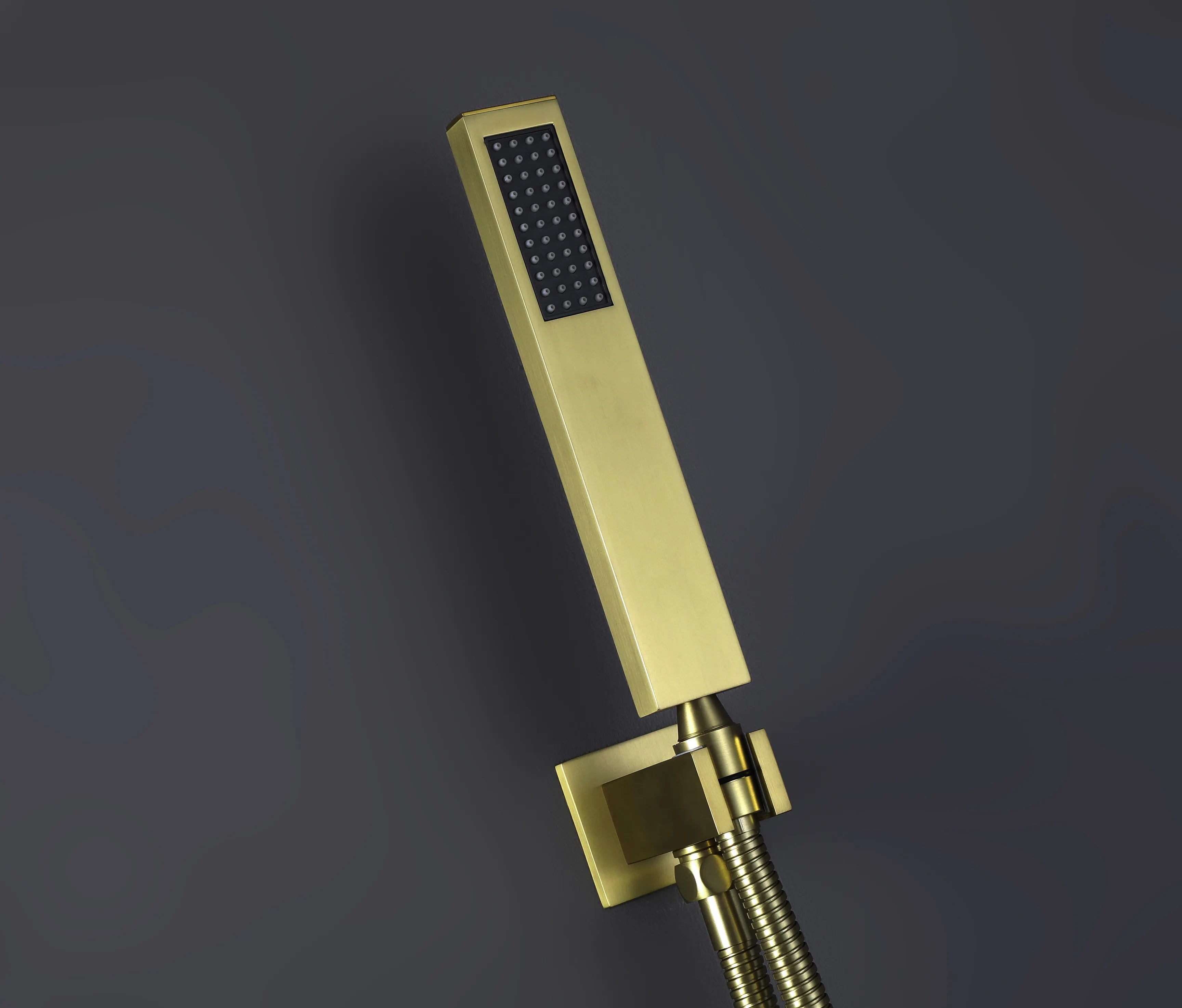 Brushed Gold 3-Function Bathroom Rain Shower System With Bathtub Tap