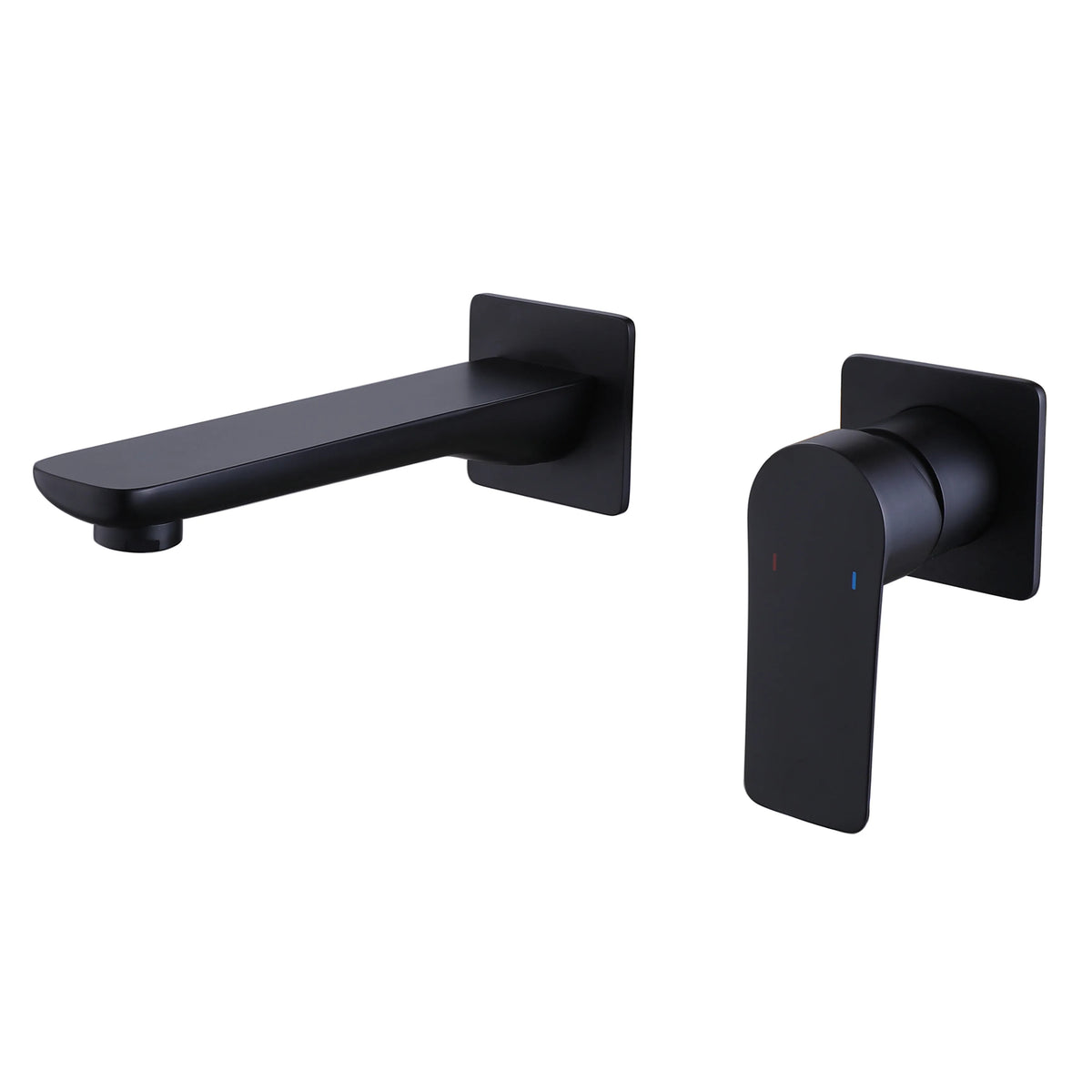 Matte Black Wall Mounted Single Handle Bathroom Sink Faucet, Valve cUPC Certified