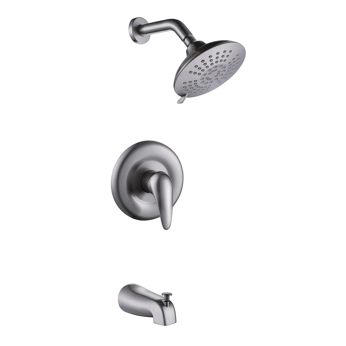 Brushed Nickel Shower Faucet Set With Bathtub Tap(Pressure Balance Valve cUPC ertification)