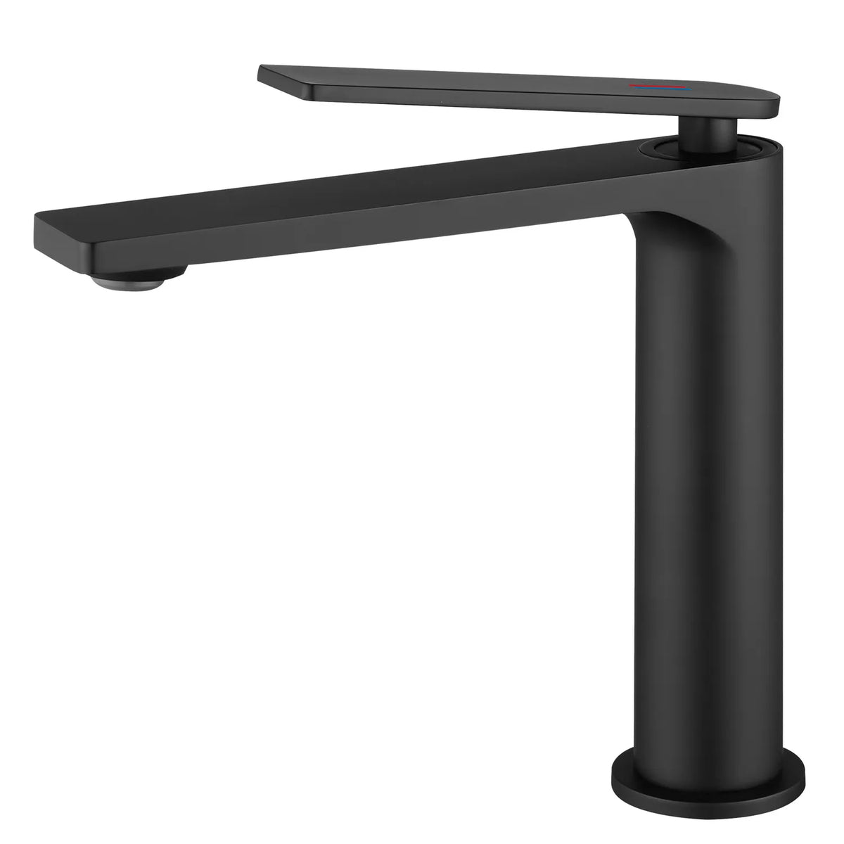 Single Handle 1-Hole Bathroom Sink Faucet In Matte Black