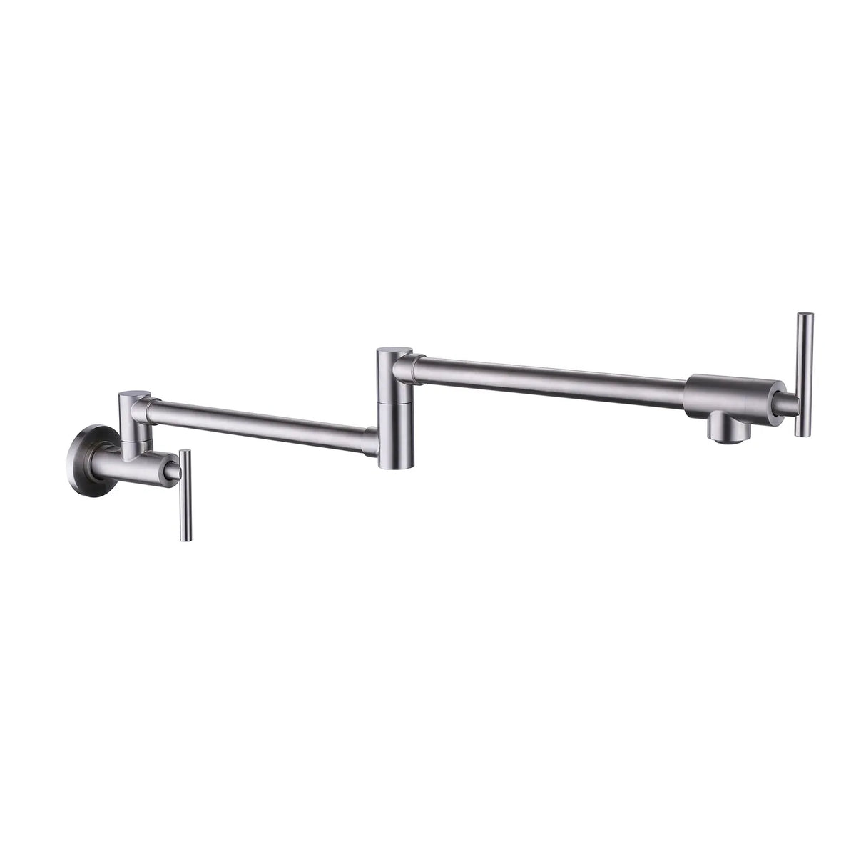 Pot Filler Faucet Kitchen Sink Faucet Folding Stretchable In Brushed Nickel Matte Black