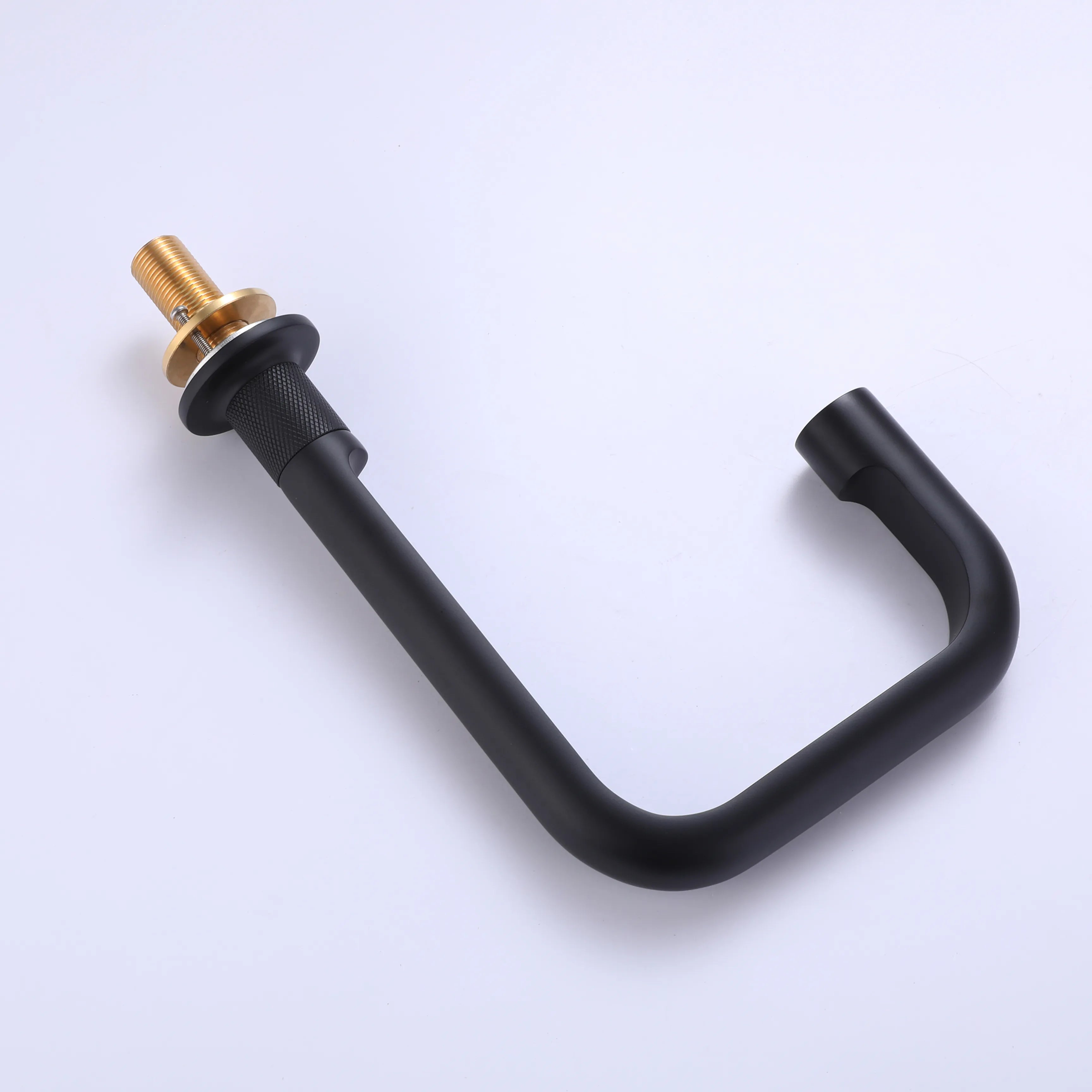 Matte Black Brushed Gold Two Handle 3-Hole Bathroom Sink Faucet