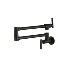 Pot Filler Faucet Kitchen Sink Faucet Folding Stretchable In Brushed Nickel Matte Black