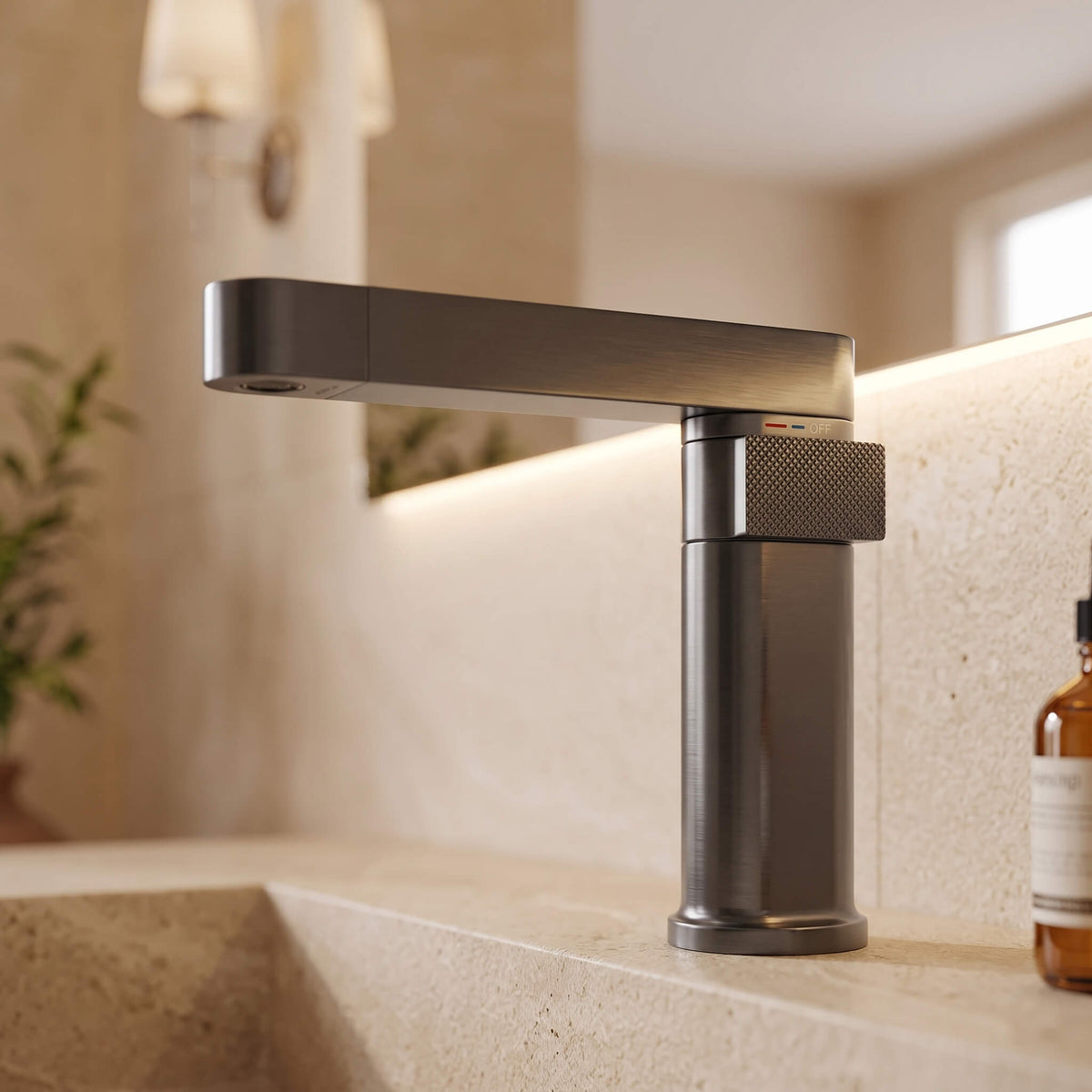 Smart Digital Display Pull-Out Basin Faucet with Dual-Mode Multi-Flow Delivery