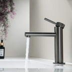 Roman Mounted Smooth 2-Functions Bathroom Sink Faucet