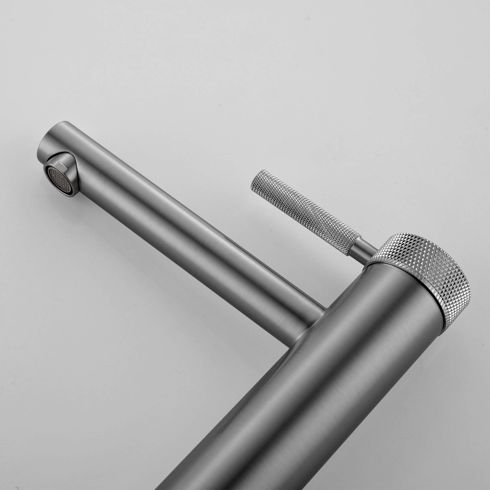 Roman Mounted Smooth 2-Functions Bathroom Sink Faucet