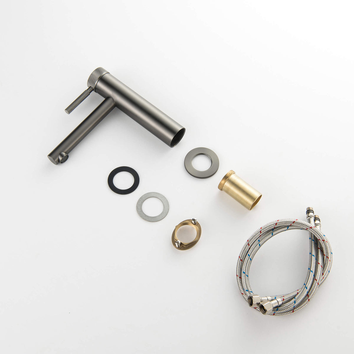 Roman Mounted Smooth 2-Functions Bathroom Sink Faucet