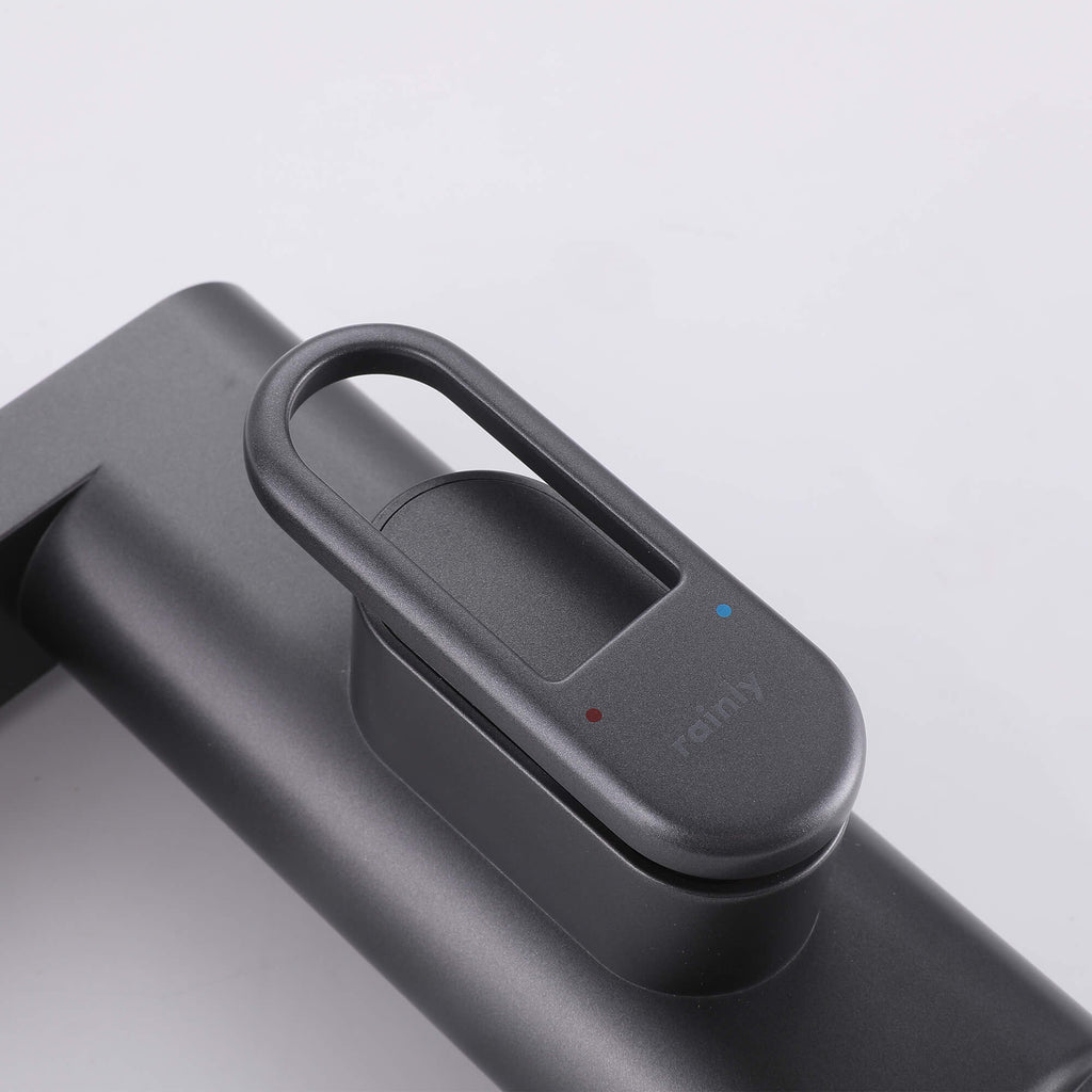 Touchless Smart Soap & Water Sensor Basin Faucet with Integrated Digital Temperature Screen