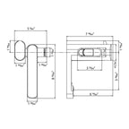 Touchless Smart Soap & Water Sensor Basin Faucet with Integrated Digital Temperature Screen