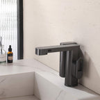 Touchless Smart Soap & Water Sensor Basin Faucet with Integrated Digital Temperature Screen