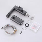 Touchless Smart Soap & Water Sensor Basin Faucet with Integrated Digital Temperature Screen