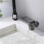 Waterfall Bathroom Sink Faucet with Integrated Storage Top & 304 Stainless Steel