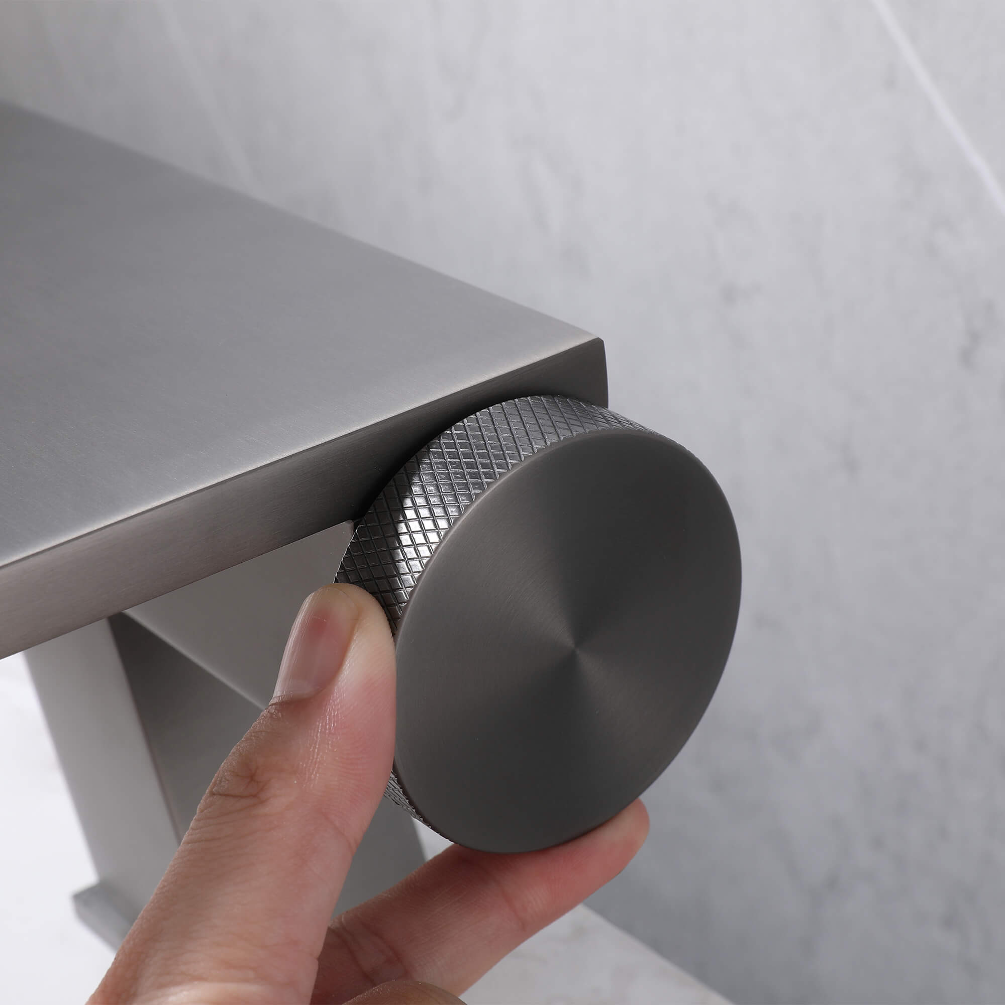 Waterfall Bathroom Sink Faucet with Integrated Storage Top & 304 Stainless Steel