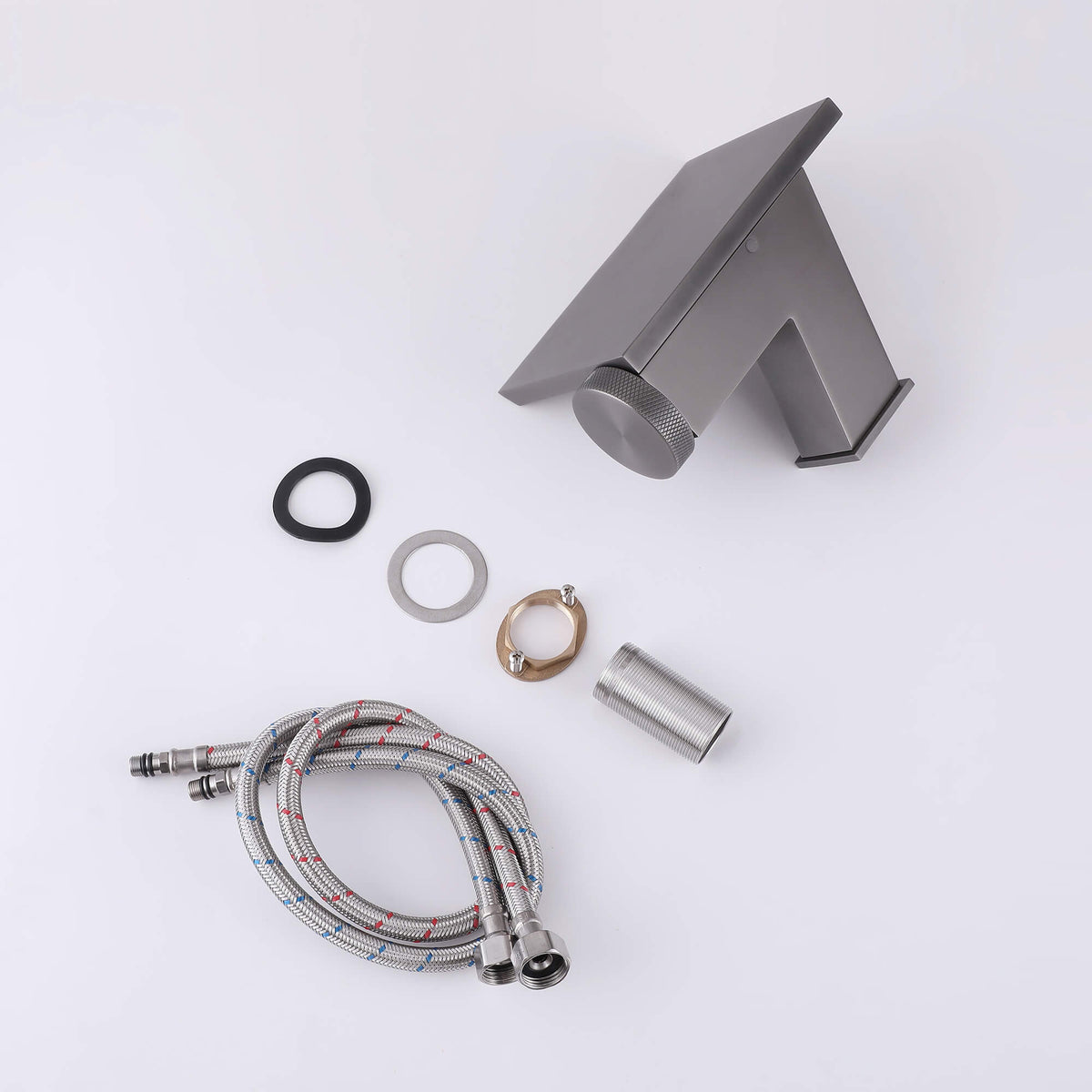 Waterfall Bathroom Sink Faucet with Integrated Storage Top & 304 Stainless Steel