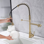 Luxury 3-Functions Pull-Down Kitchen Faucet with Magnetic Docking Spray Head