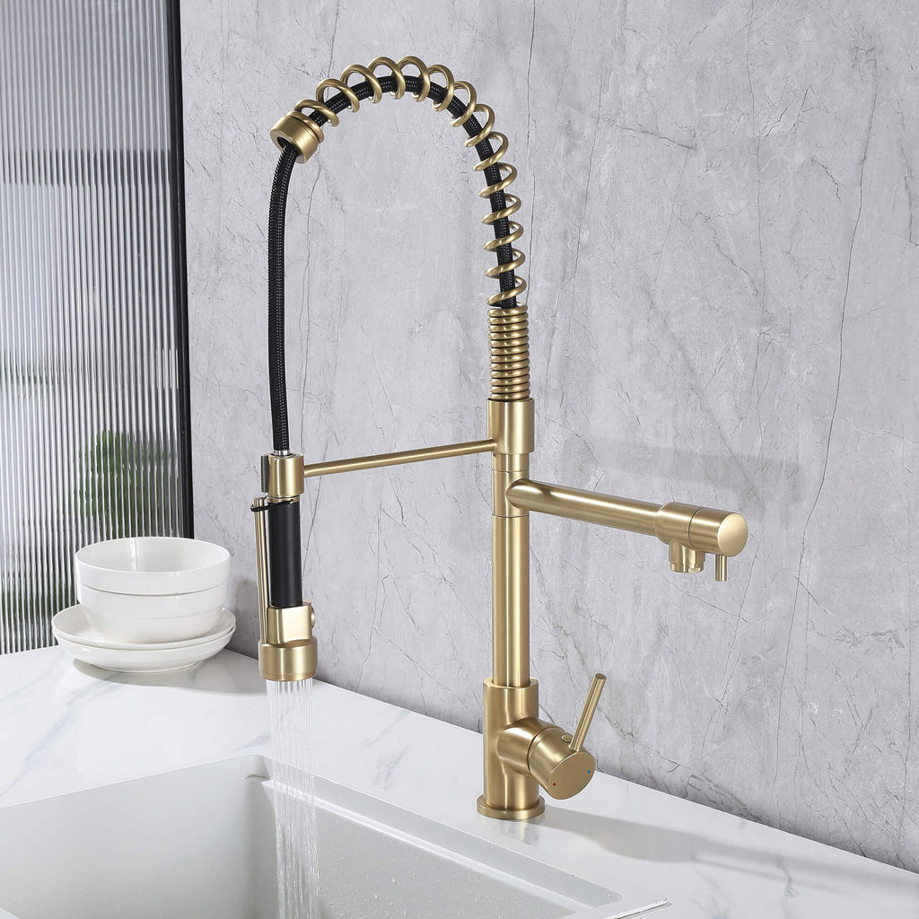 Luxury 3-Functions Pull-Down Kitchen Faucet with Magnetic Docking Spray Head